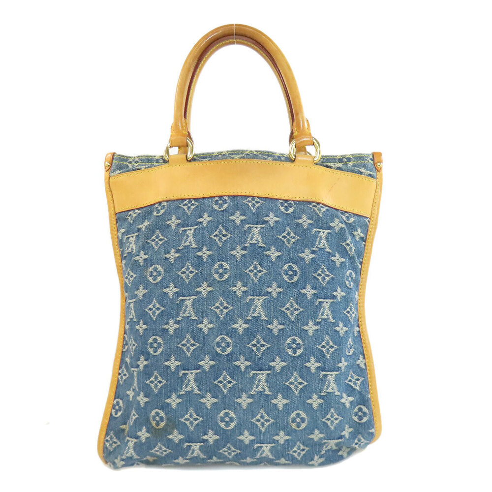 Louis Vuitton Flat Monogram Denim Shopper Handbag